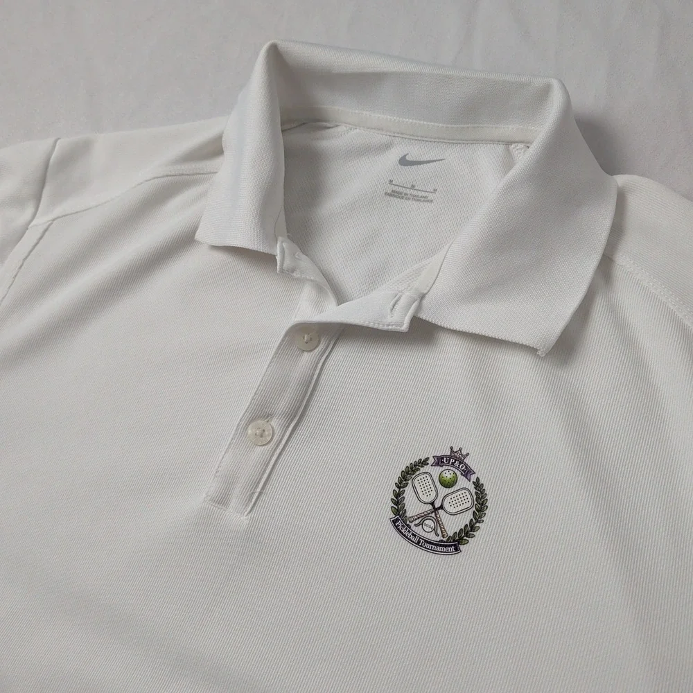 Nike Pickleball Tournament Polo Women's Medium White